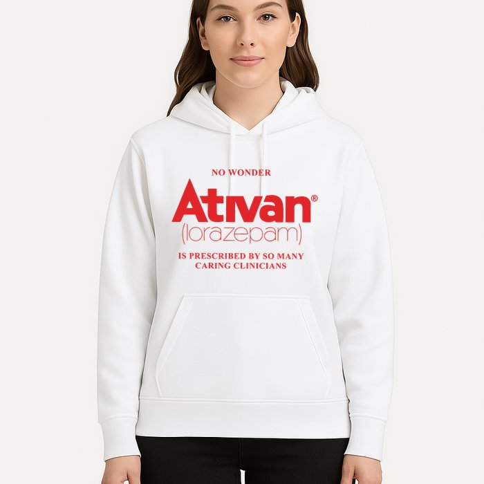 Limited Edition Ativan Lorazepam No Wonder Ash Grey Hoodie