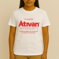 Limited Edition Ativan Lorazepam No Wonder Ash Grey T-Shirt