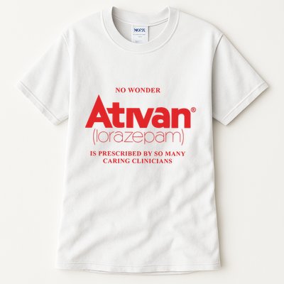 Limited Edition Ativan Lorazepam No Wonder Ash Grey Tall T-Shirt