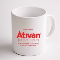 Limited Edition Ativan Lorazepam No Wonder Ash Grey Mug