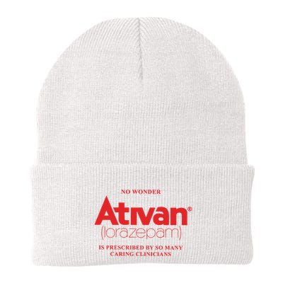 Limited Edition Ativan Lorazepam No Wonder Ash Grey Beanie