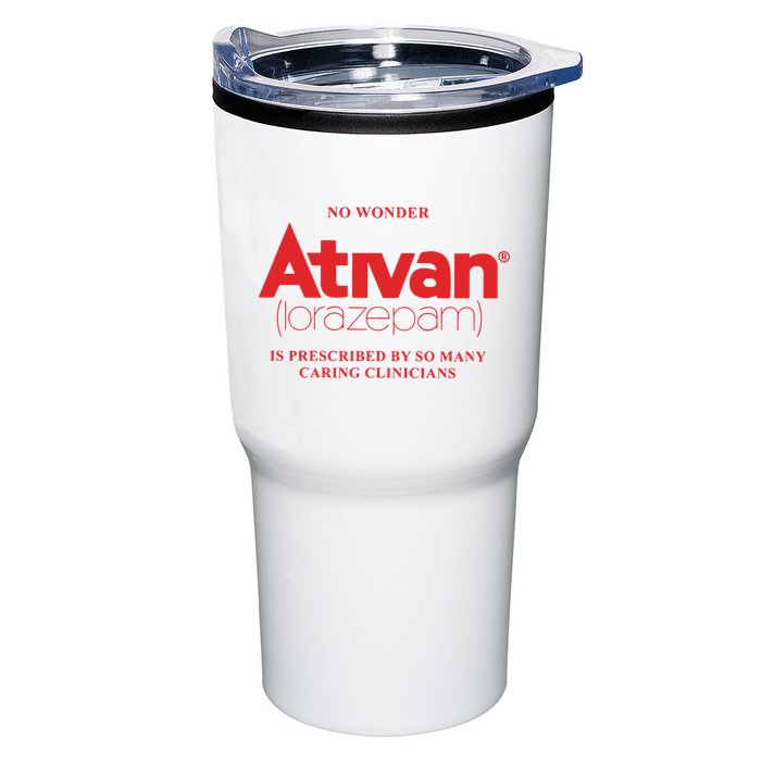 Limited Edition Ativan Lorazepam No Wonder Ash Grey Tumbler