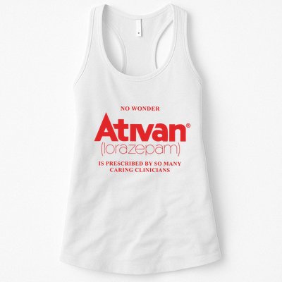 Limited Edition Ativan Lorazepam No Wonder Ash Grey Womens Tank Top