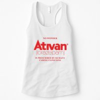 Limited Edition Ativan Lorazepam No Wonder Ash Grey Womens Tank Top