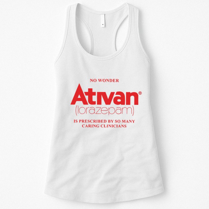 Limited Edition Ativan Lorazepam No Wonder Ash Grey Womens Tank Top