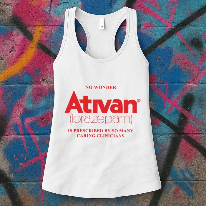 Limited Edition Ativan Lorazepam No Wonder Ash Grey Womens Tank Top