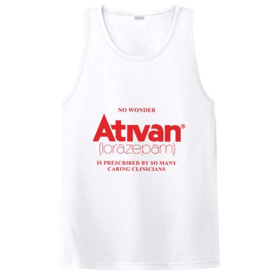 Limited Edition Ativan Lorazepam No Wonder Ash Grey PosiCharge Competitor Tank