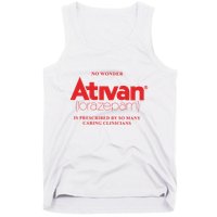 Limited Edition Ativan Lorazepam No Wonder Ash Grey Tank Top