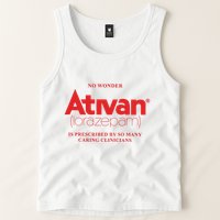 Limited Edition Ativan Lorazepam No Wonder Ash Grey Tank Top