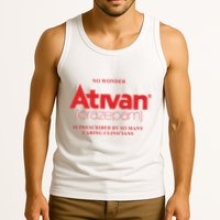 Limited Edition Ativan Lorazepam No Wonder Ash Grey Tank Top