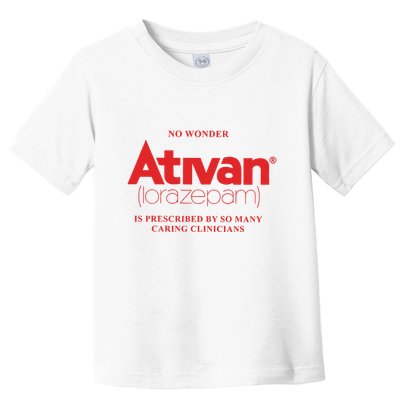 Limited Edition Ativan Lorazepam No Wonder Ash Grey Toddler T-Shirt