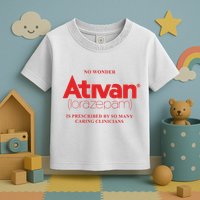 Limited Edition Ativan Lorazepam No Wonder Ash Grey Toddler T-Shirt
