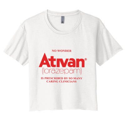 Limited Edition Ativan Lorazepam No Wonder Ash Grey Crop Top