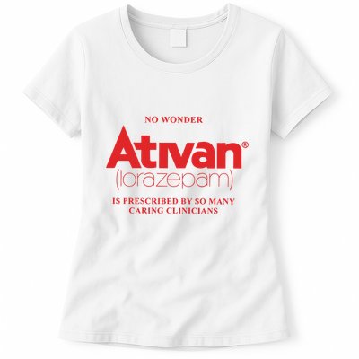 Limited Edition Ativan Lorazepam No Wonder Ash Grey Womens T-Shirt