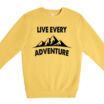 Live Every Adventure Premium Crewneck Sweatshirt