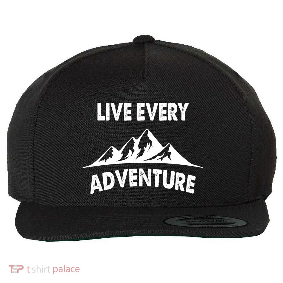 Live Every Adventure Wool Snapback Cap