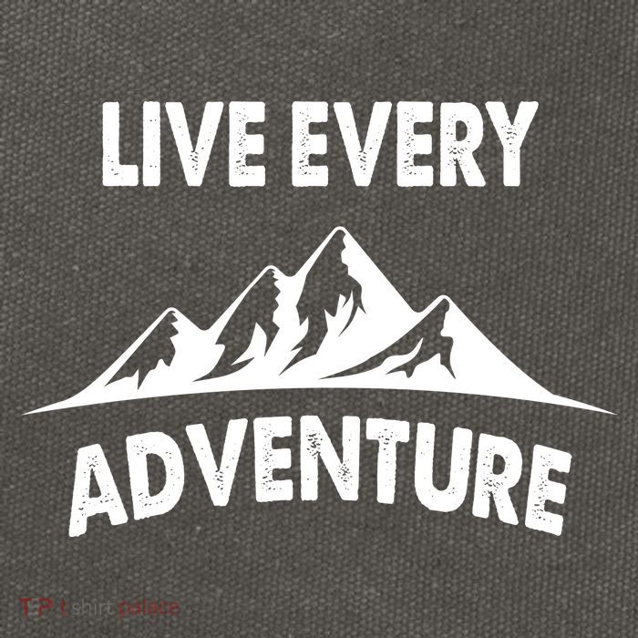 Live Every Adventure Cotton Canvas Backpack