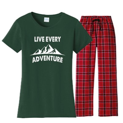 Live Every Adventure Women's Flannel Pajama Set