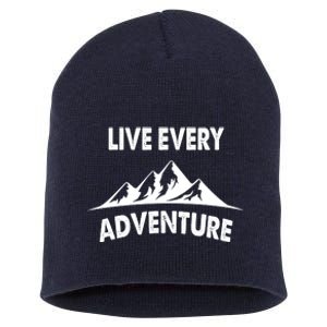 Live Every Adventure Short Acrylic Beanie