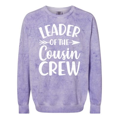 Leader Of The Cousin Crew Matching Family shirts Colorblast Crewneck Sweatshirt