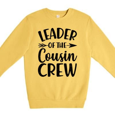 Leader Of The Cousin Crew Matching Family shirts Premium Crewneck Sweatshirt