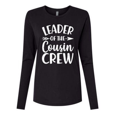 Leader Of The Cousin Crew Matching Family shirts Womens Cotton Relaxed Long Sleeve T-Shirt