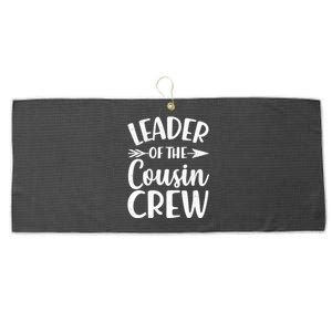 Leader Of The Cousin Crew Matching Family shirts Large Microfiber Waffle Golf Towel