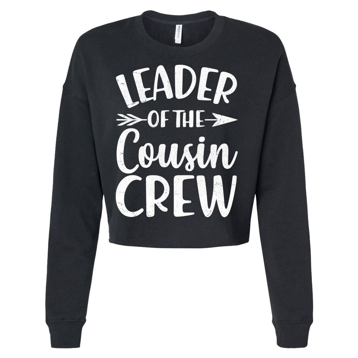 Leader Of The Cousin Crew Matching Family shirts Cropped Pullover Crew