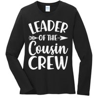 Leader Of The Cousin Crew Matching Family shirts Ladies Long Sleeve Shirt