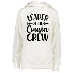 Leader Of The Cousin Crew Matching Family shirts Womens Funnel Neck Pullover Hood