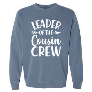 Leader Of The Cousin Crew Matching Family shirts Garment-Dyed Sweatshirt