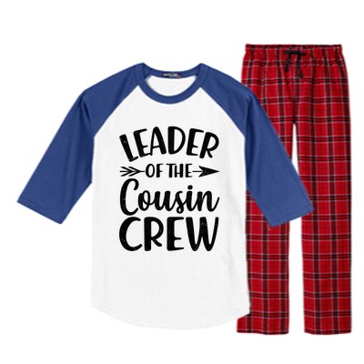 Leader Of The Cousin Crew Matching Family shirts Raglan Sleeve Pajama Set