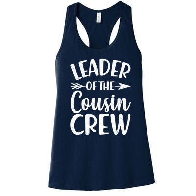 Leader Of The Cousin Crew Matching Family shirts Women's Racerback Tank