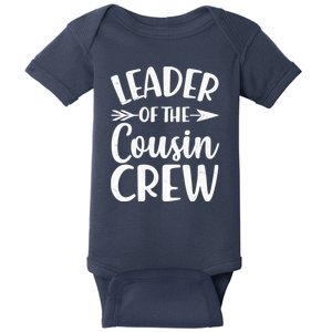 Leader Of The Cousin Crew Matching Family shirts Baby Bodysuit