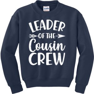 Leader Of The Cousin Crew Matching Family shirts Kids Sweatshirt