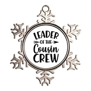 Leader Of The Cousin Crew Matching Family shirts Metallic Star Ornament