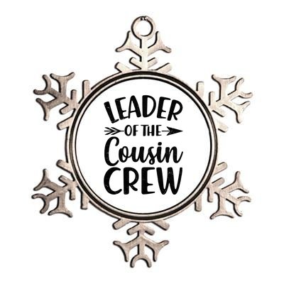 Leader Of The Cousin Crew Matching Family shirts Metallic Star Ornament