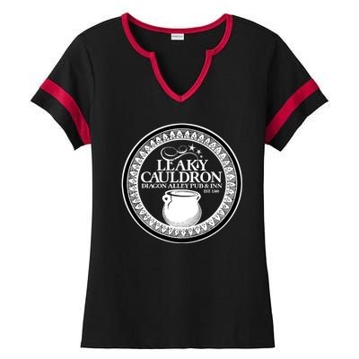 Leaky Cauldron Diagon Alley Pub Ladies Halftime Notch Neck Tee