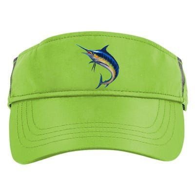 Leaping Blue Marlin Adult Drive Performance Visor