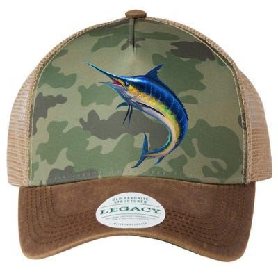 Leaping Blue Marlin Legacy Tie Dye Trucker Hat