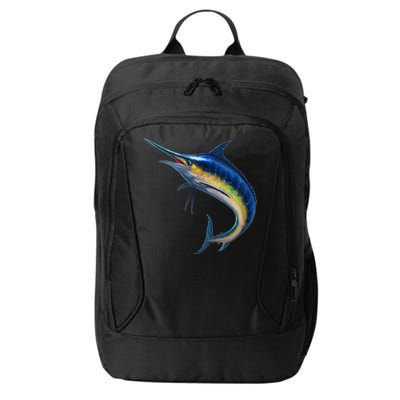 Leaping Blue Marlin City Backpack