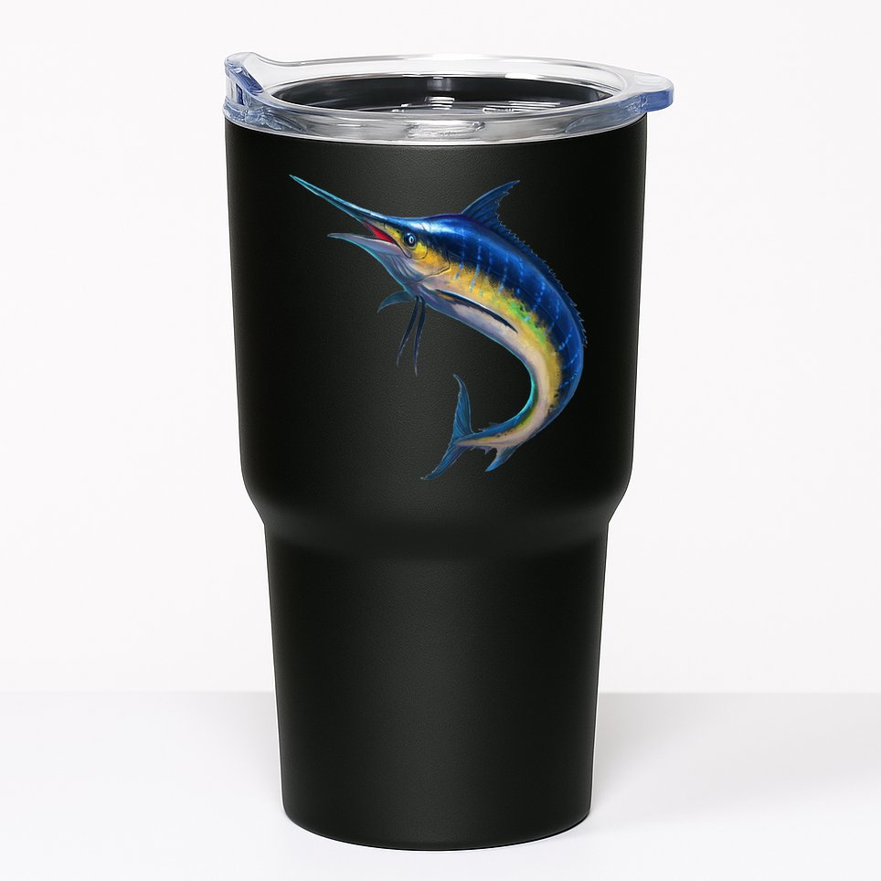 Leaping Blue Marlin Tumbler