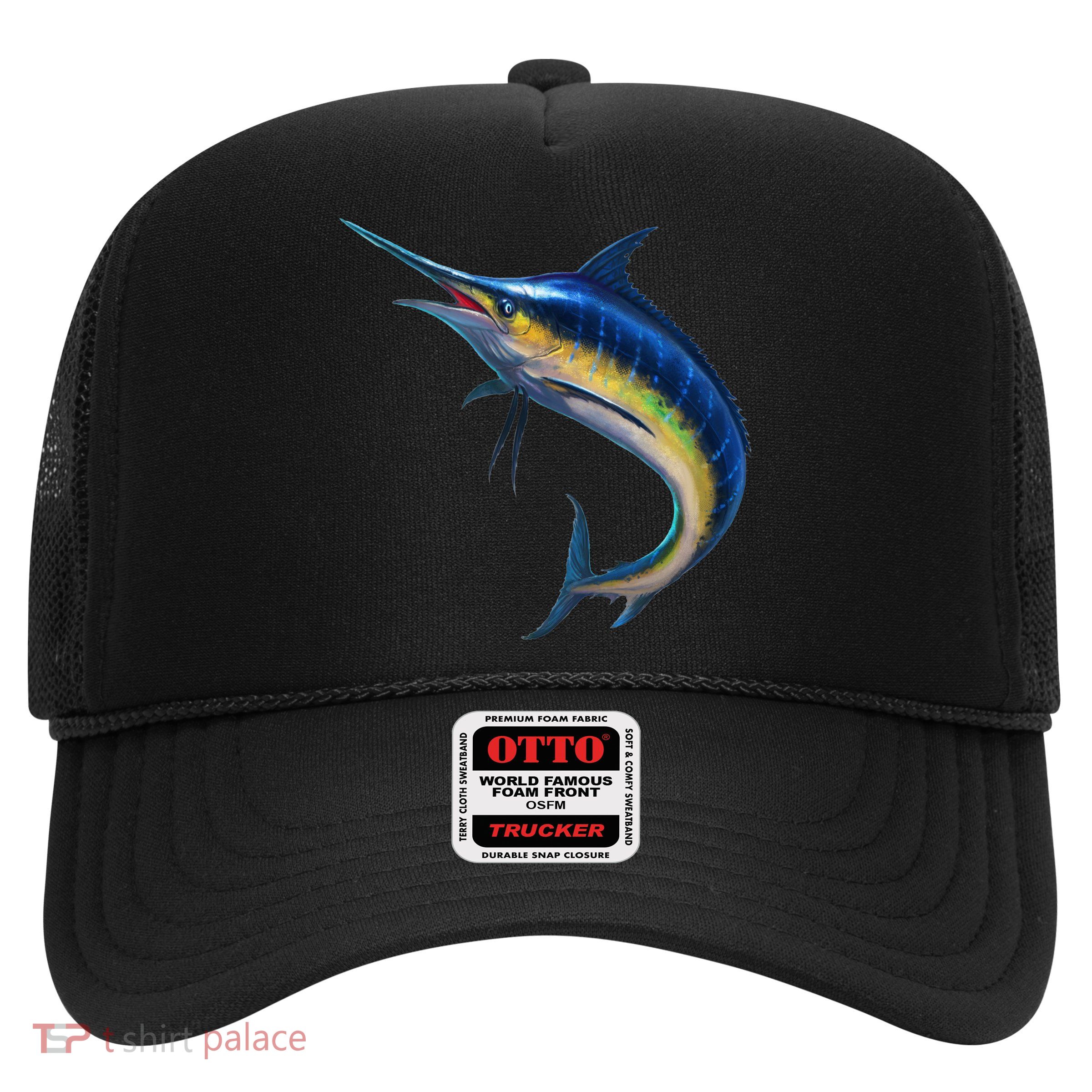 Leaping Blue Marlin Trucker Hat