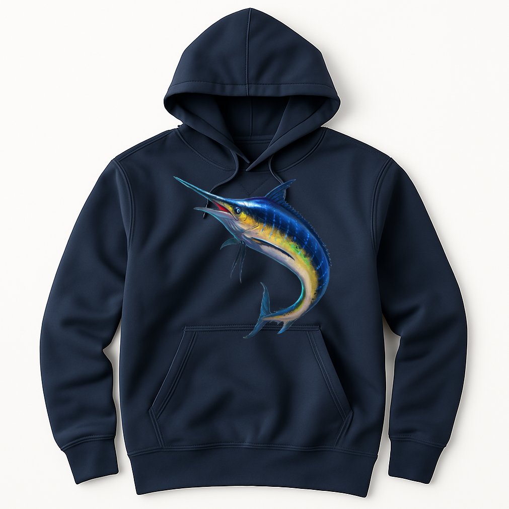 Leaping Blue Marlin Hoodie