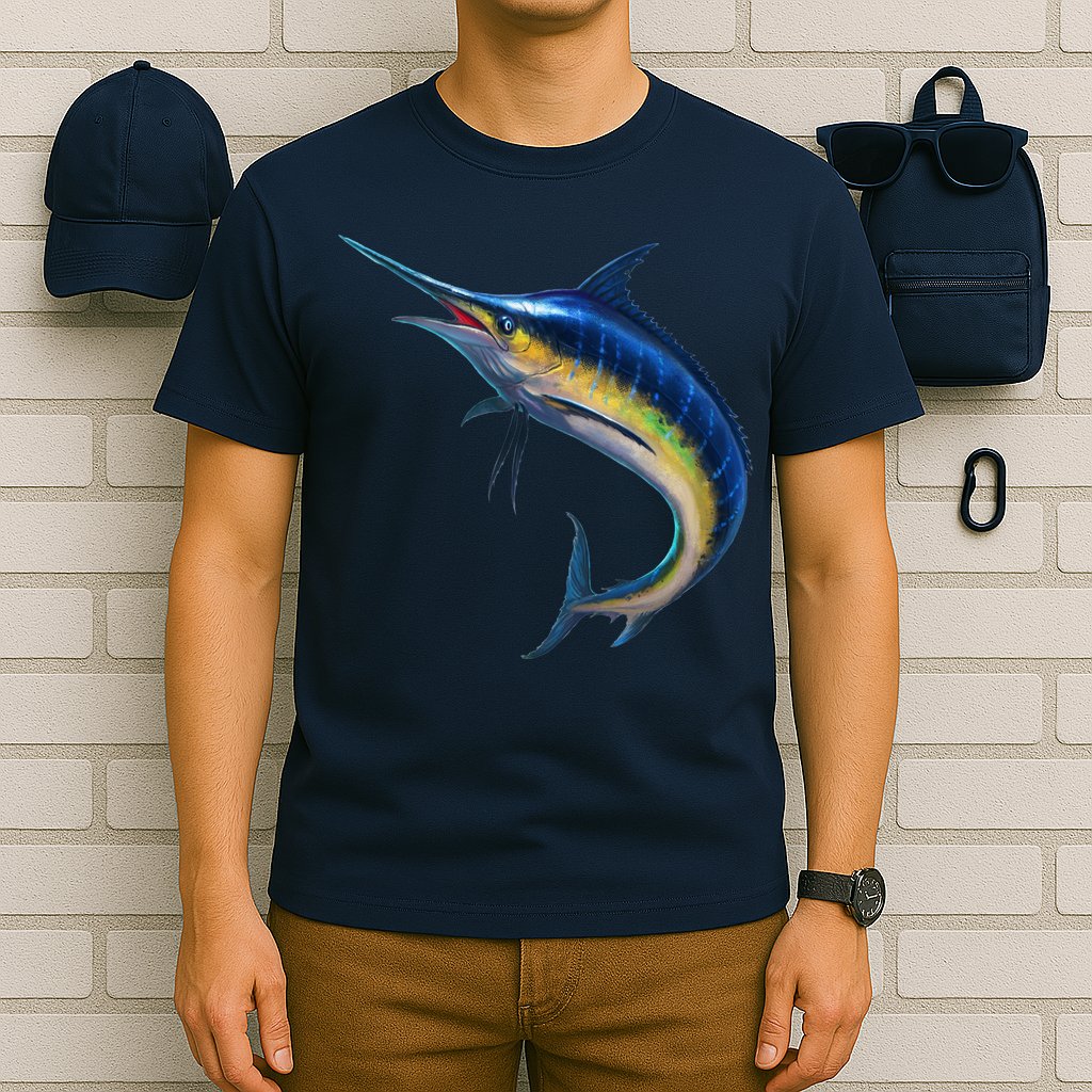 Leaping Blue Marlin T-Shirt