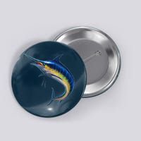 Leaping Blue Marlin Button