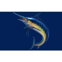 Leaping Blue Marlin Bumper Sticker