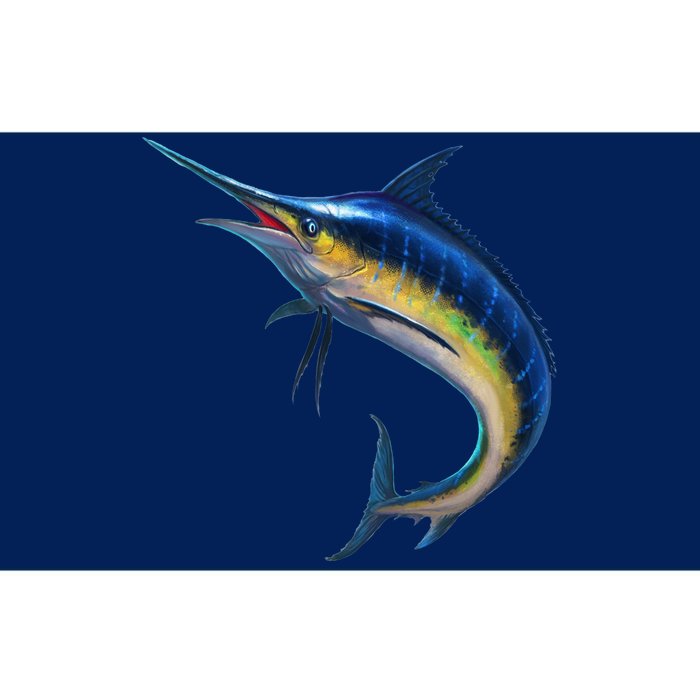 Leaping Blue Marlin Bumper Sticker