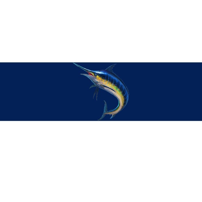 Leaping Blue Marlin Bumper Sticker