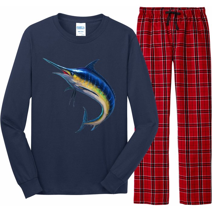 Leaping Blue Marlin Long Sleeve Pajama Set